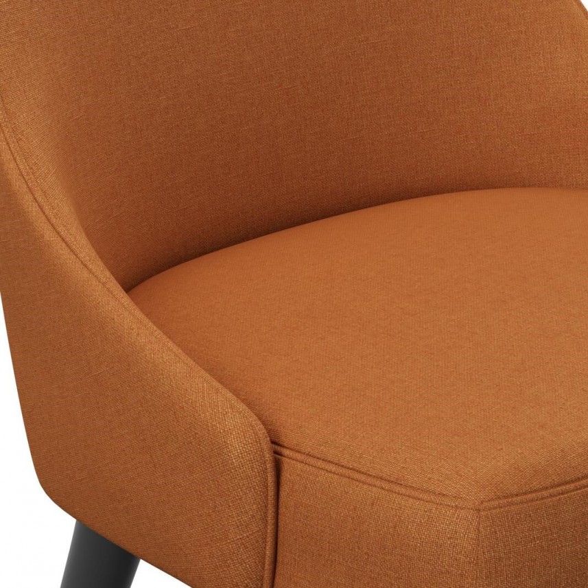 tkanina tapicerska na krzesła-łatwego czyszczenia-pomarańczowy