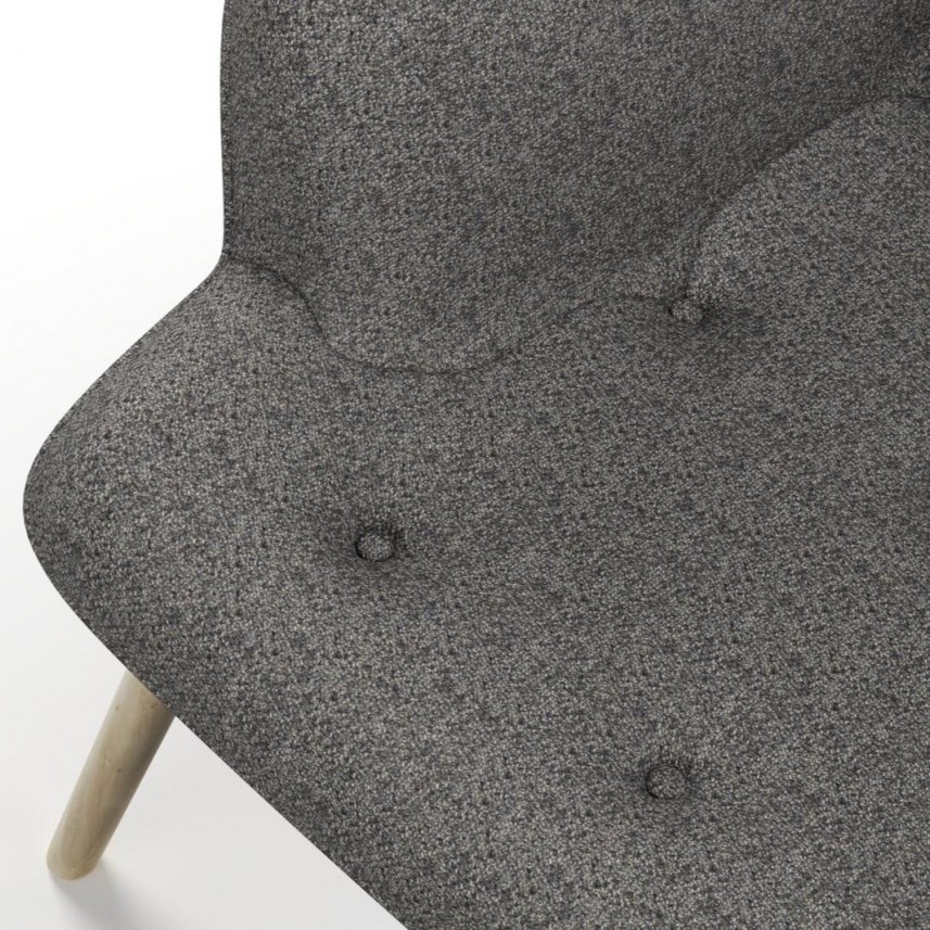 tkanina tapicerska na fotele-łatwego czyszczenia-antybakteryjna-szary
