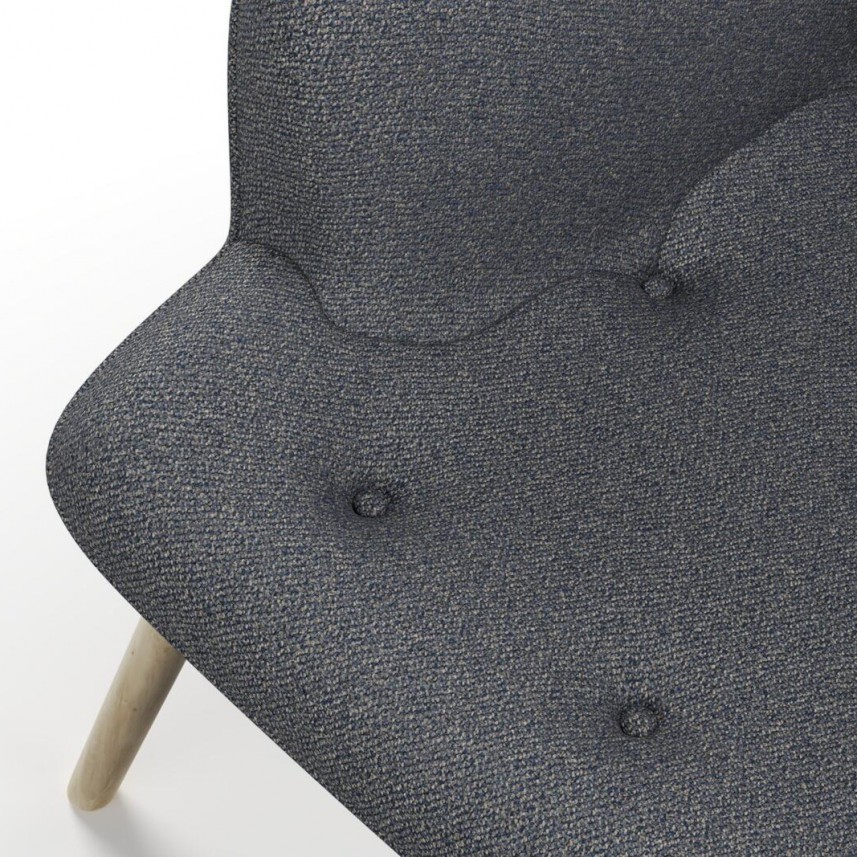 tkanina tapicerska na fotele-łatwego czyszczenia-antybakteryjna-granat-szary