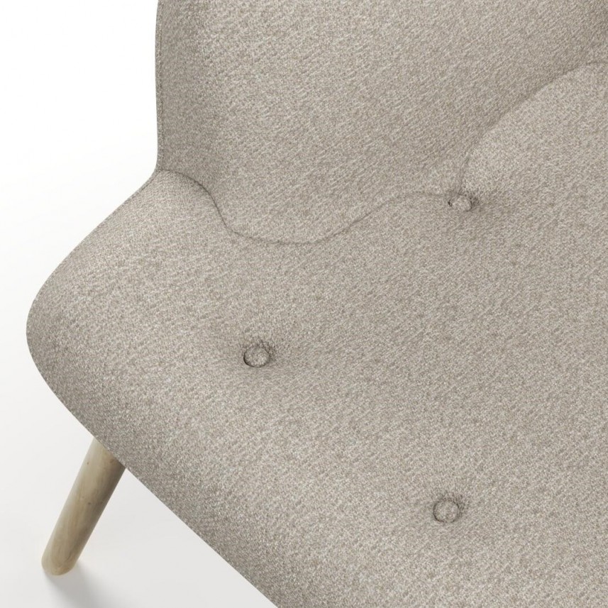 tkanina tapicerska na fotele-łatwego czyszczenia-antybakteryjna-beż