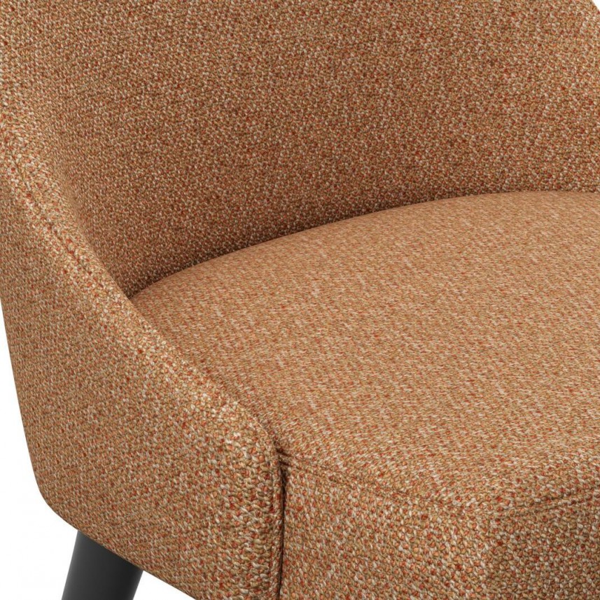 tkanina tapicerska na krzesła-łatwego czyszczenia-antybakteryjna-pomarańczowy