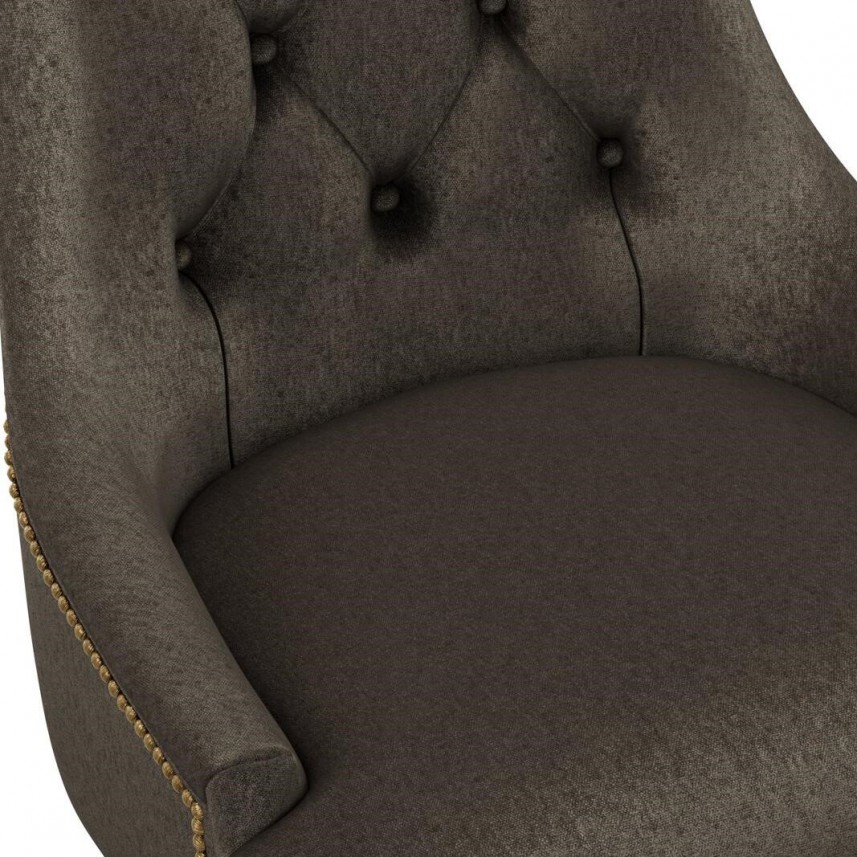 tkanina tapicerska na krzesła-łatwego czyszczenia-antybakteryjna-brązowoczarny