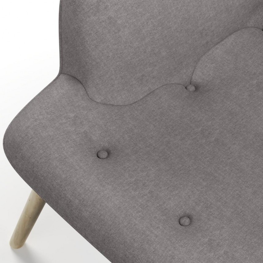 tkanina tapicerska na fotele-łatwego czyszczenia-szary