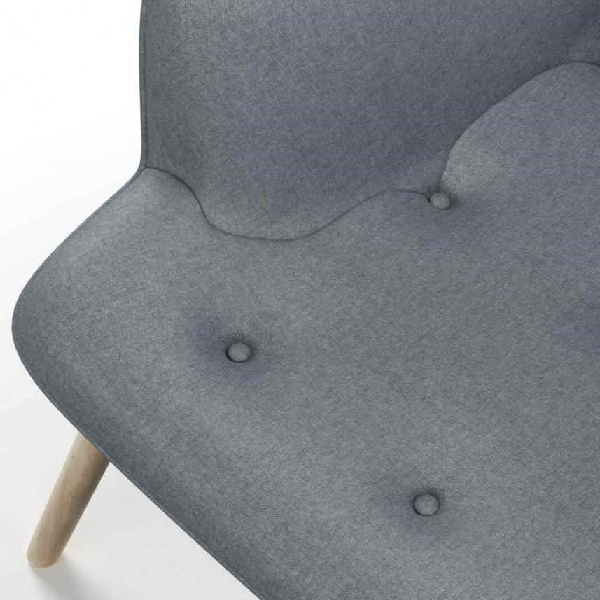 tkanina tapicerska na fotele-łatwego czyszczenia-chłodny szary