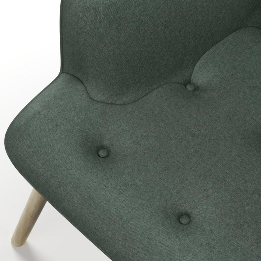 tkanina tapicerska na fotele-łatwego czyszczenia-ciemny zielony