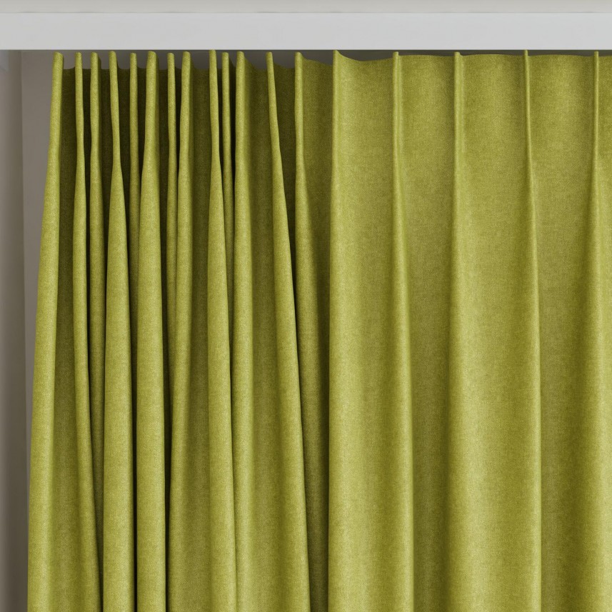 tkanina na zasłony łatwa w czyszczeniu -jasny zielony
