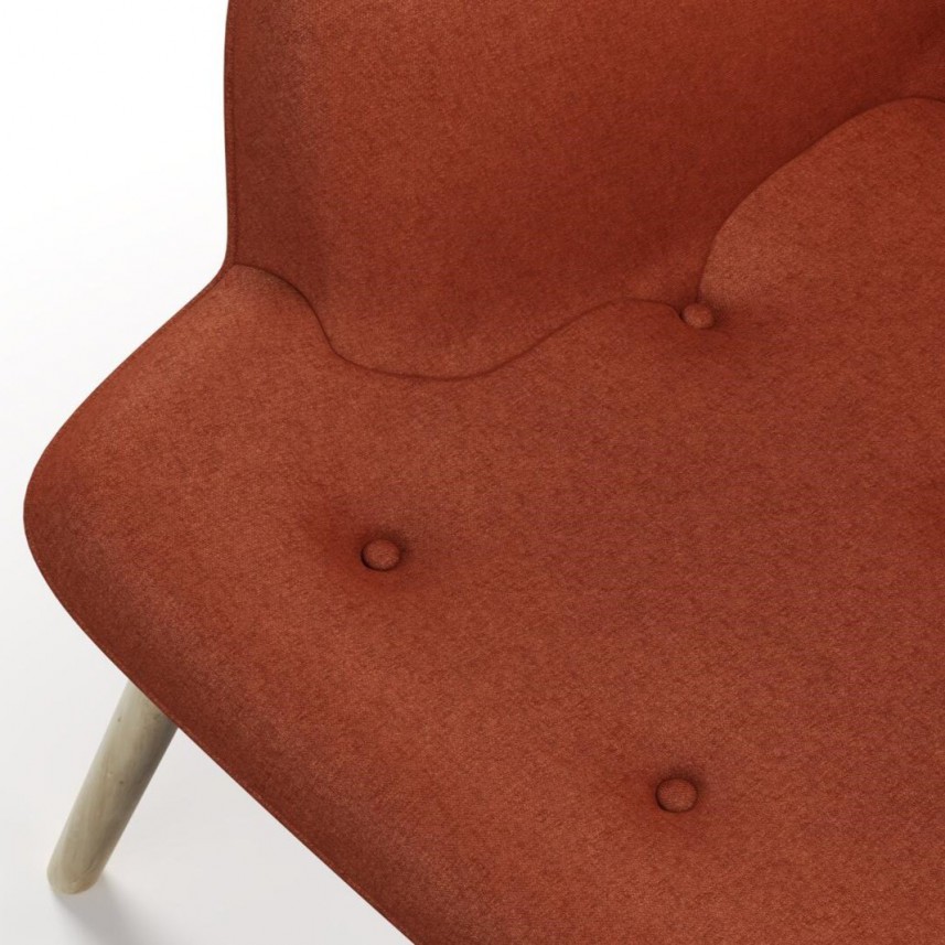 tkanina tapicerska na fotele-łatwego czyszczenia-ceglany