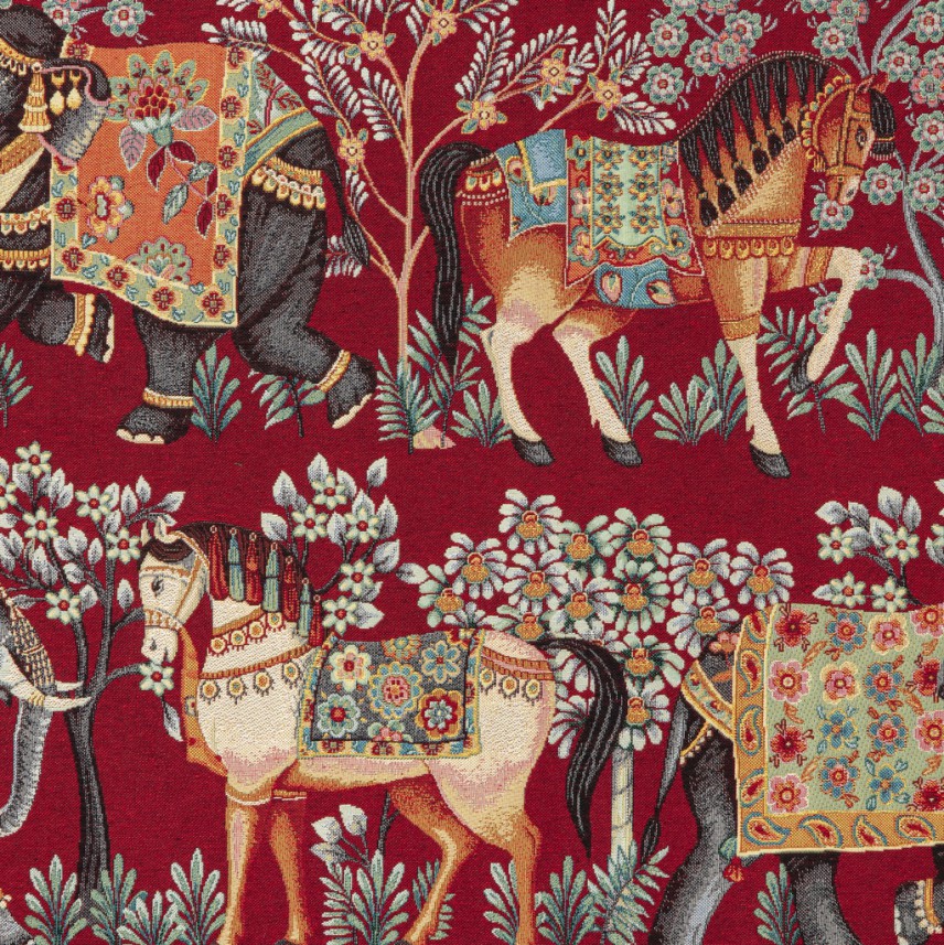 Tkanina w stylu kolonialnym-na zasłony i obicia-gobelin-orient-2505714-czerwony