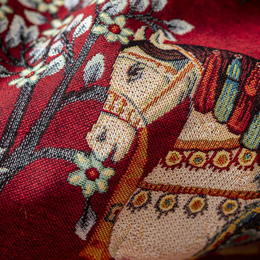 Bohemian Rhapsodi 2505714-tkanina zasłonowa i tapicerska-styl kolonialny-czerwony