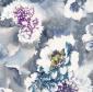 Tkanina-zasłonowa-obiciowa-w kwiaty-niebieska