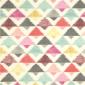 Tkanina zasłonowa i obiciowa z motywem kolorowych trójkątów - BOHO Triangle 04 róż,żółty, duckegg, grafit