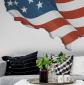 Fototapeta na ścianę - Flaga USA w kształcie mapy Stanów Zjednoczonych- Aranżacja