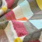 Tkanina zasłonowa i tapicerska z motywem geometrycznym w stylu lat 60-tych