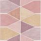 tapeta ścienna w geometryczne wzory - 84158404 NOVA Casadeco - w tonacji różowej