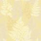 tapeta ścienna - Holden Patterdale - liście  - żółty  - wzór