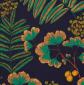 tkanina zasłonowa, tapicerska-miłorząb japoński -granat