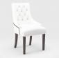 tkanina tapicerska łatwego czyszczenia na krzesła i fotele - plusz biały