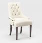tkanina tapicerska łatwego czyszczenia na krzesła i fotele - plusz krem