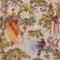 tapeta ścienna w tropikalne ptaki - różowy  - Holden Cascading Gardens 91403