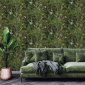 tapeta ścienna w żurawie aranżacja - zielony - Holden Cascading Gardens 91442