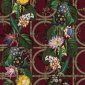 tapeta ścienna z motywem kwiatowym - burgund - Holden Cascading Gardens 91434