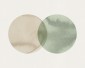 Fototapeta ścienna na wymiar-artystyczny wzór w tonacji beżowo-zielonej-Eclipse-Beige-Green