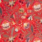 tapeta tapicerska--zasłonowa-folk-czerwony
