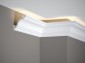 Gzyms - listwa sufitowa, oświetleniowa, maskownica - Mardom Decor MD213 - 200 x 8,1 x 8,1 cm - podświetlenie LED