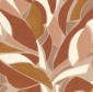 Tapeta ścienna L\'Atelier Collage - malowniczy kolaż - pomarańczowy - zbliżenie