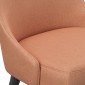 tkanina tapicerska na krzesła-łatwego czyszczenia-antybakteryjna-koralowy