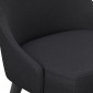 tkanina tapicerska na krzesła-łatwego czyszczenia-czarny