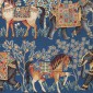 Tkanina w stylu kolonialnym-na zasłony i obicia-gobelin-orient-2505713-niebieski